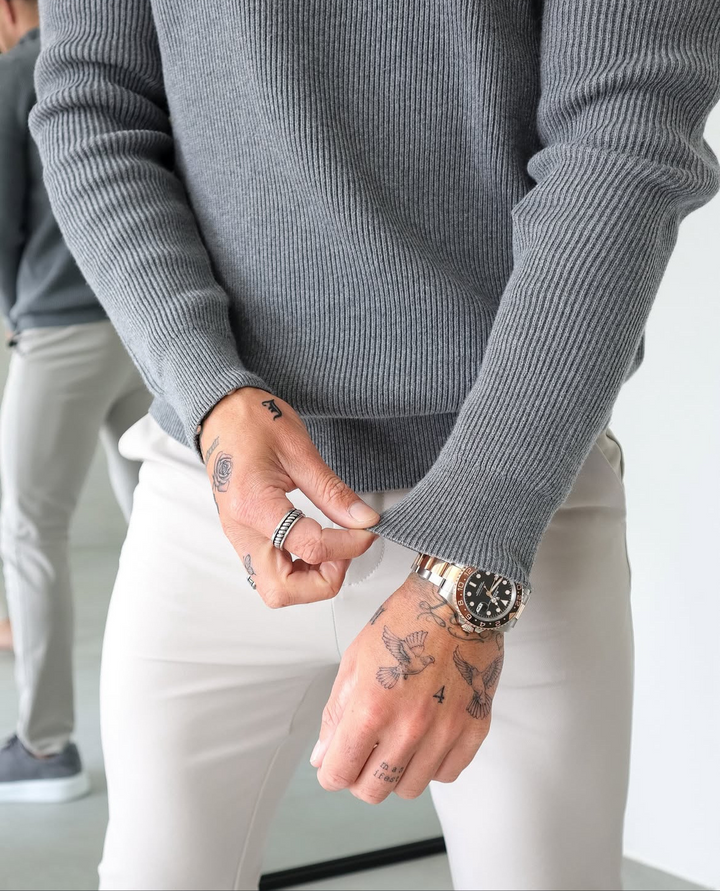 The Lecco Quarter Zip Sweater