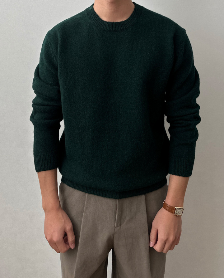 Arveilo Knit Sweater Forest Green