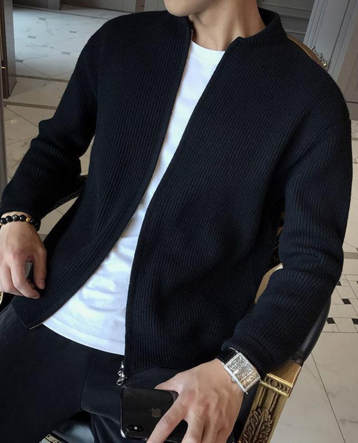 Lazio Ribbed Zip Cardigan
