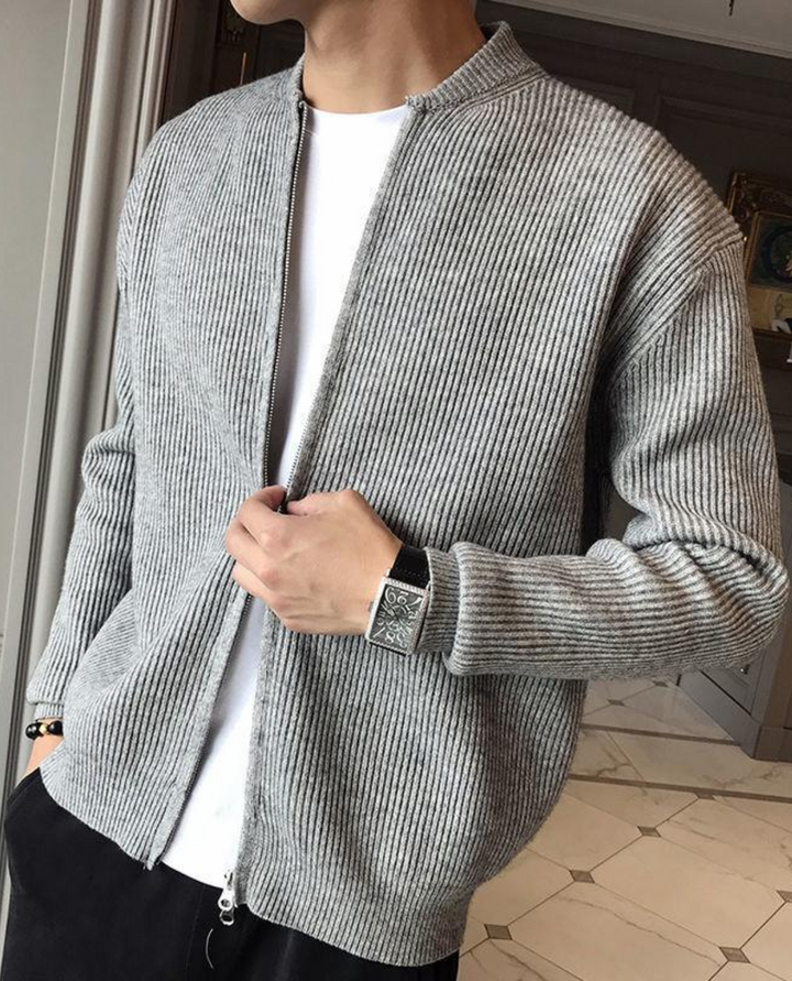 Lazio Ribbed Zip Cardigan