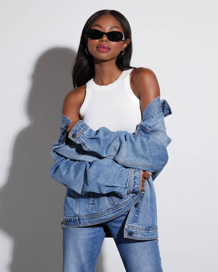 Influencer Oversized Denim Jacket