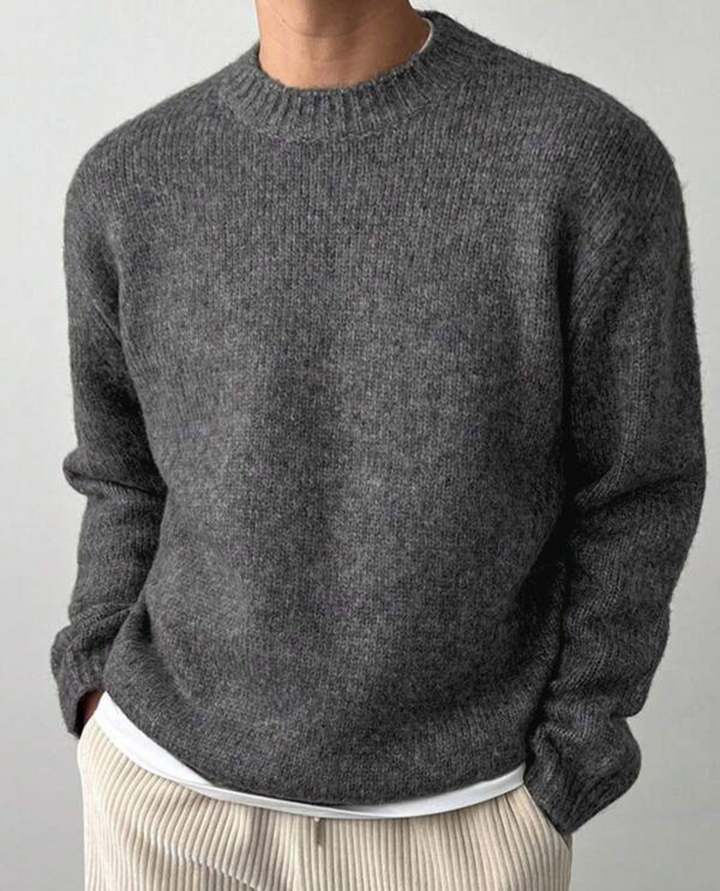Roche Knit Sweater Grey