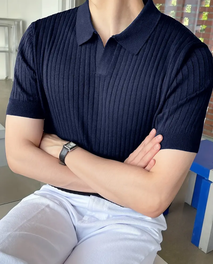 Burano Ribbed Polo Shirt