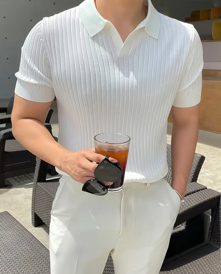 Hierro Ribbed Polo Shirt