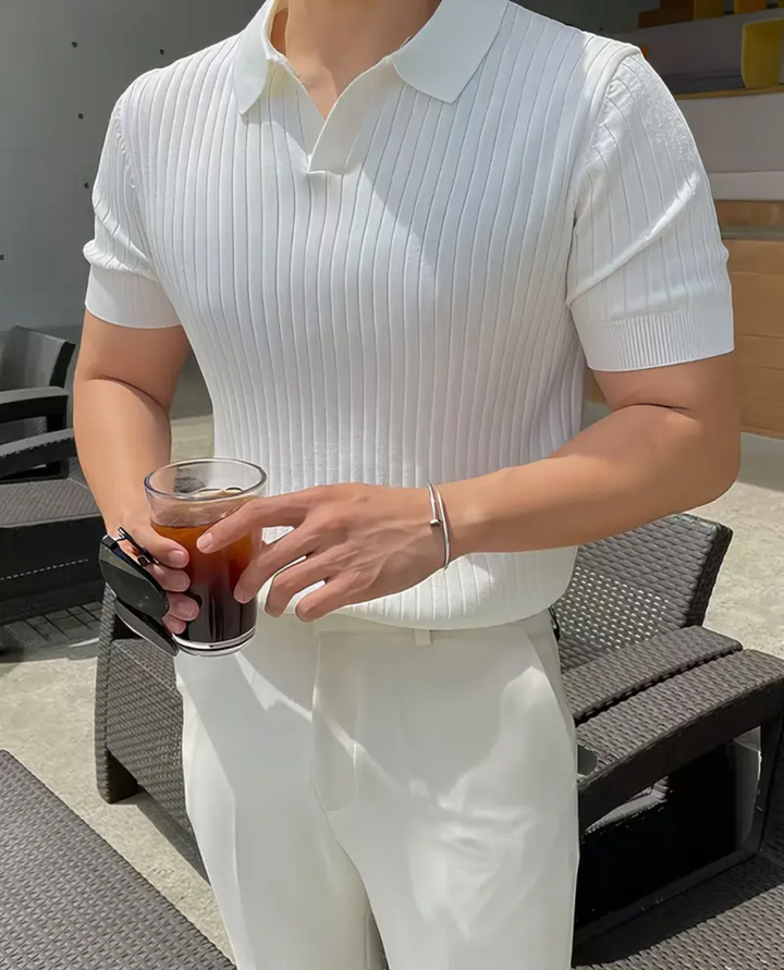 Hierro Ribbed Polo Shirt