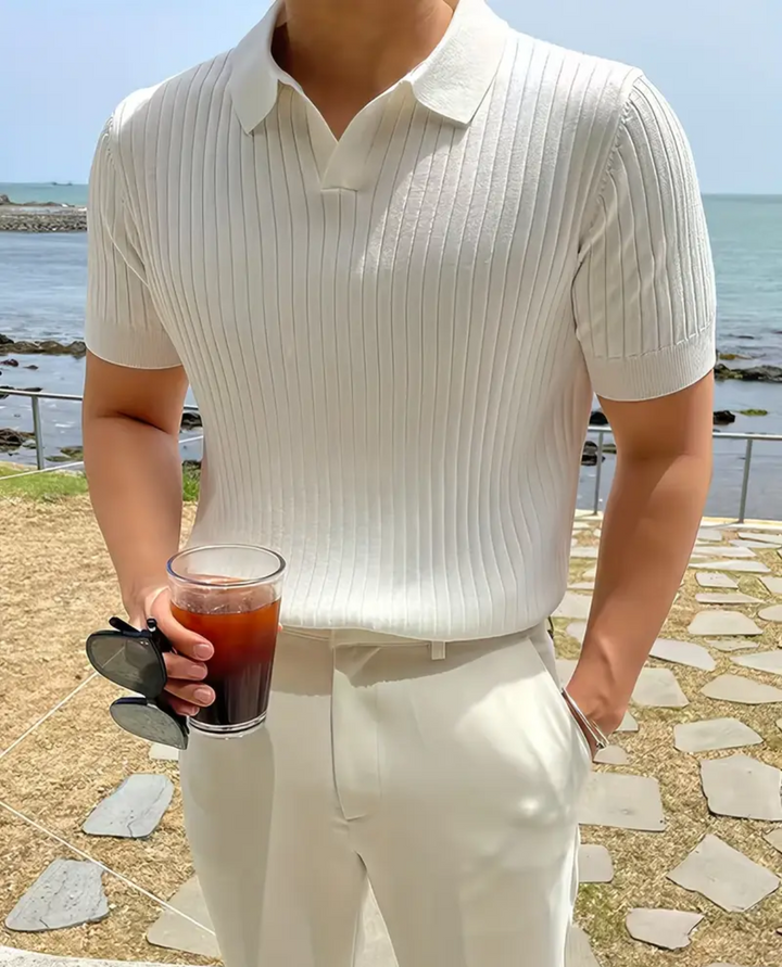 Hierro Ribbed Polo Shirt