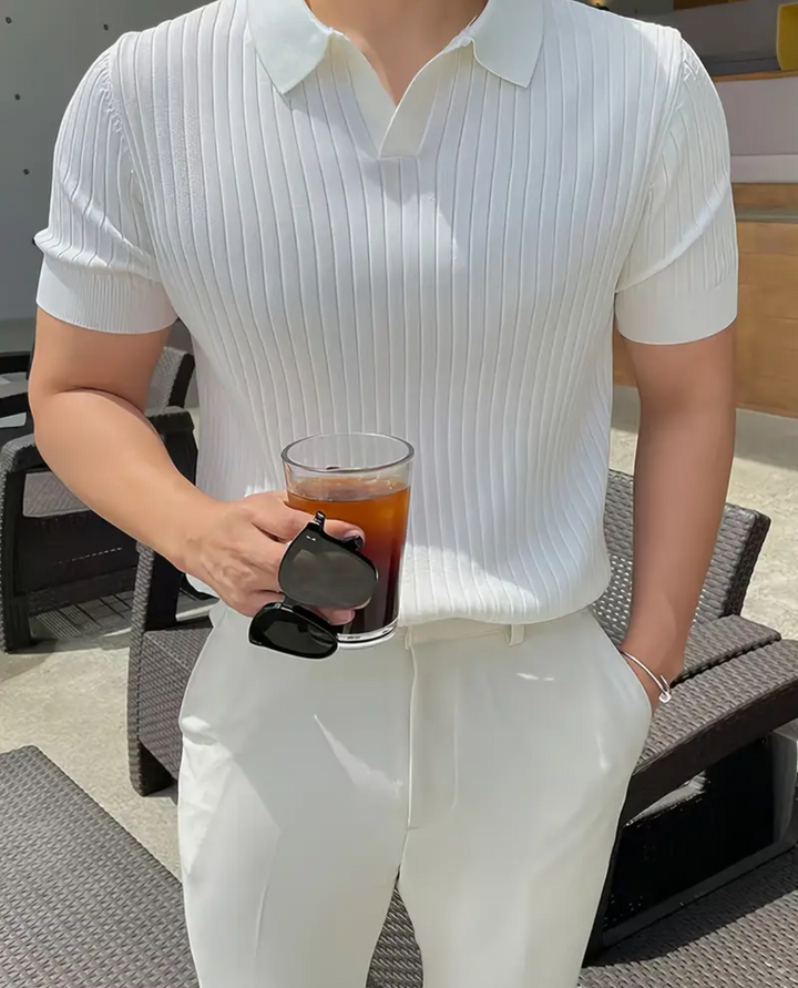 Hierro Ribbed Polo Shirt