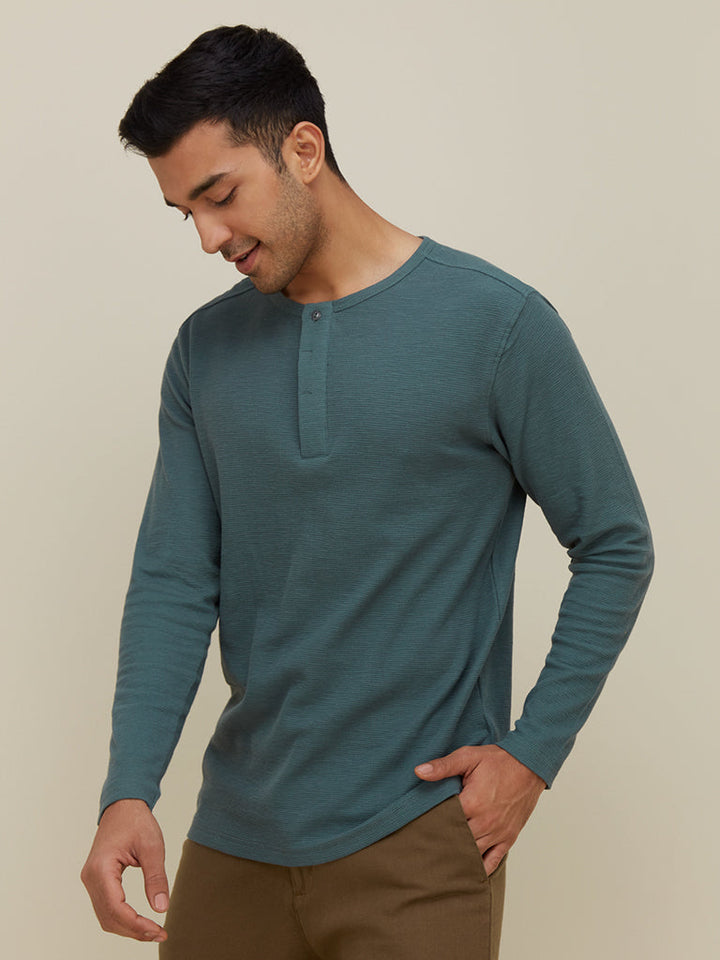 ETA Teal Slim-Fit T-Shirt