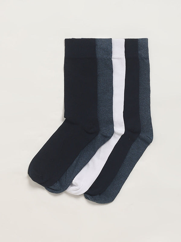 WES Lounge Multicolour Cotton-Blend Socks - Pack of 5