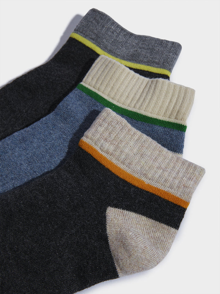 WES Lounge Multicolour Cotton-Blend Socks - Pack of 3