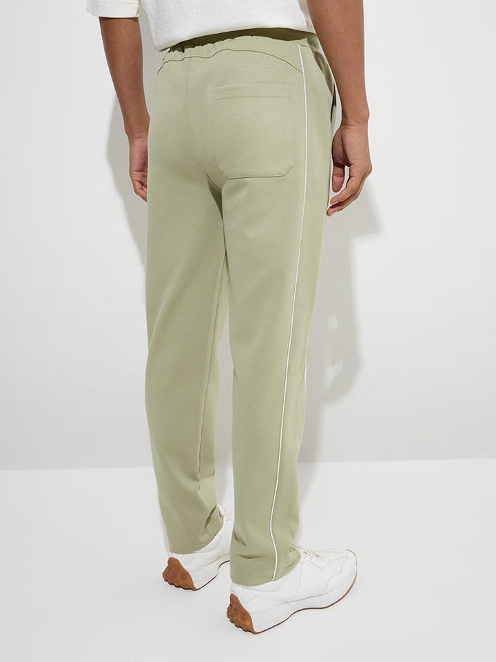 Studiofit Sage Relaxed-Fit Mid-Rise Cotton-Blend Track Pants
