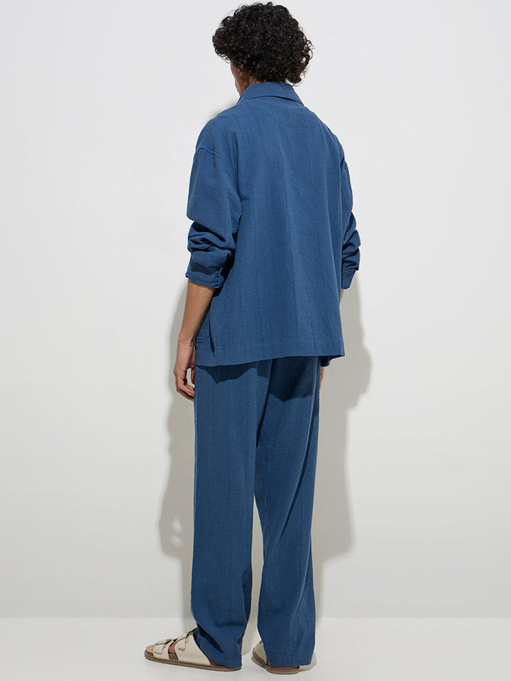 ETA Indigo Relaxed-Fit Mid-Rise Cotton Chinos