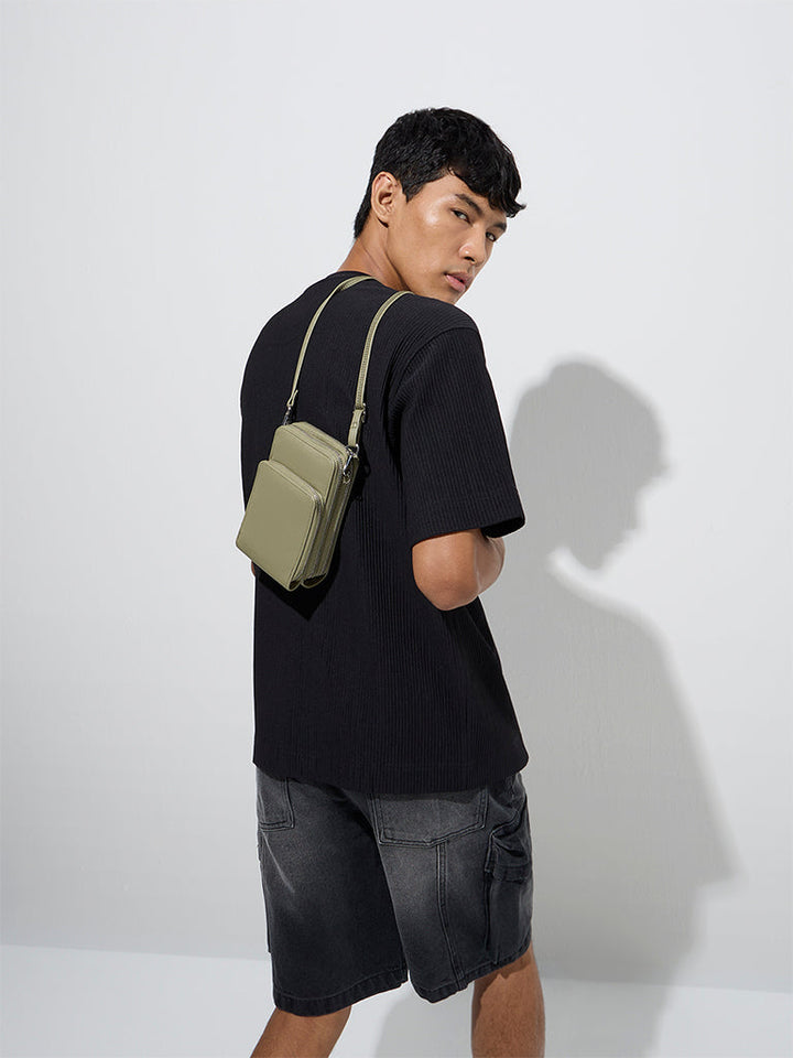 Nuon Black Text Design Relaxed-Fit T-Shirt