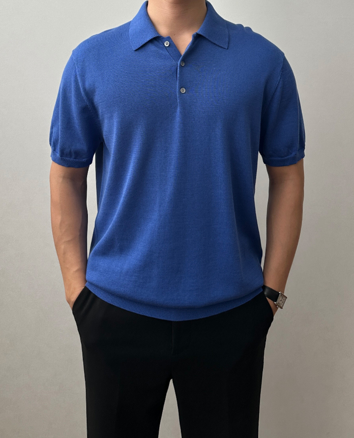 Salerno Knitted Polo Shirt