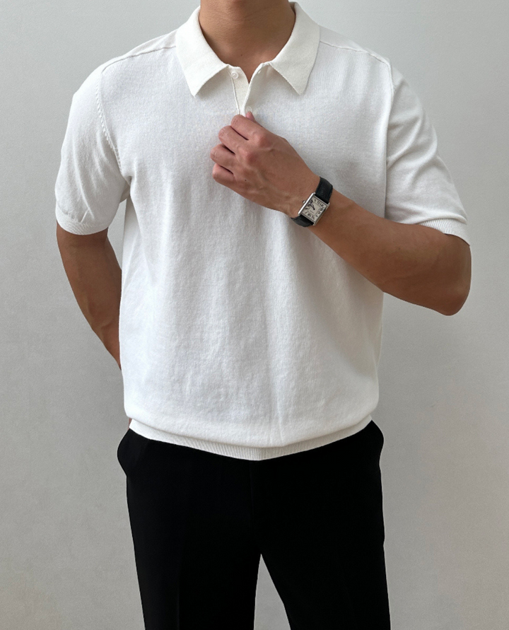 Murano Knitted Polo Shirt