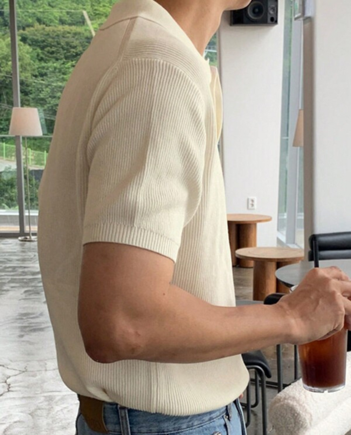 Pique Textured Polo Shirt
