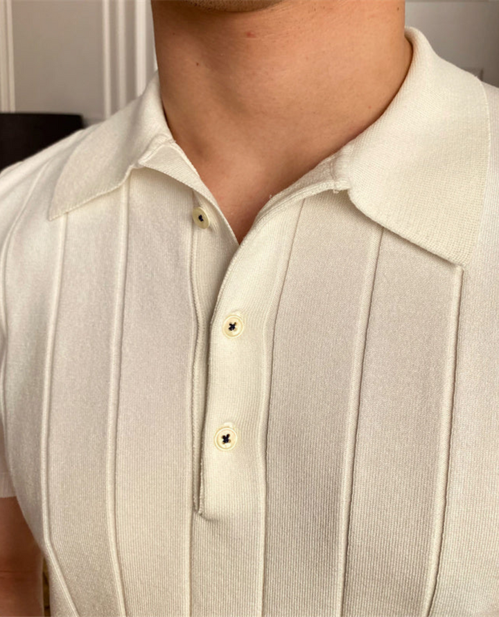 Symi Pleated Polo Shirt