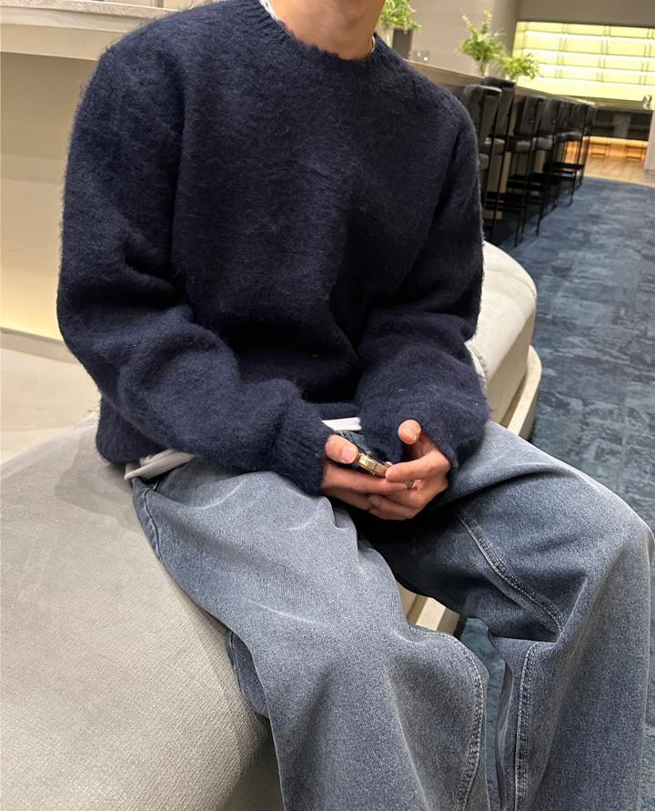 Milano Knit Wool Textured Sweater