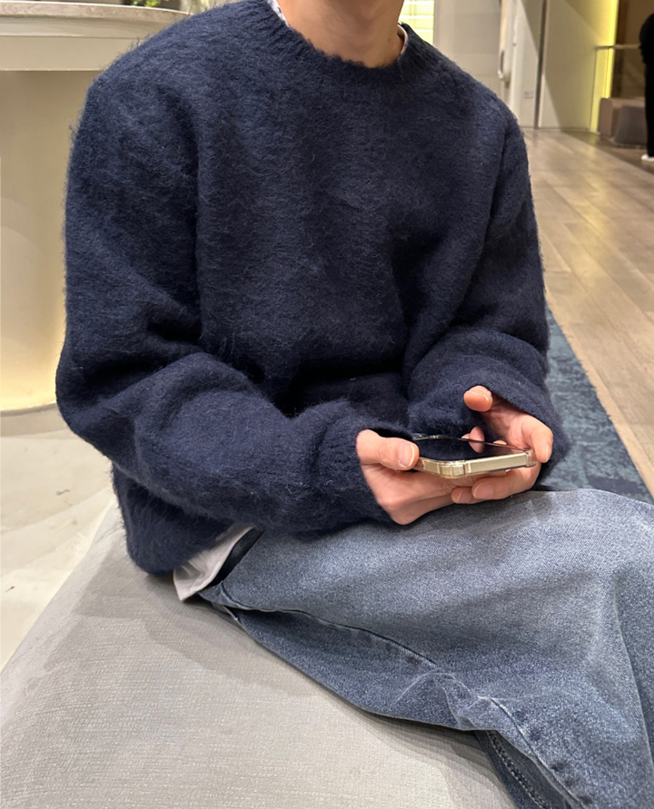 Milano Knit Wool Textured Sweater