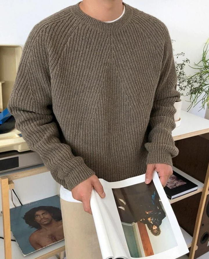 Siene Textured Sweater Brown