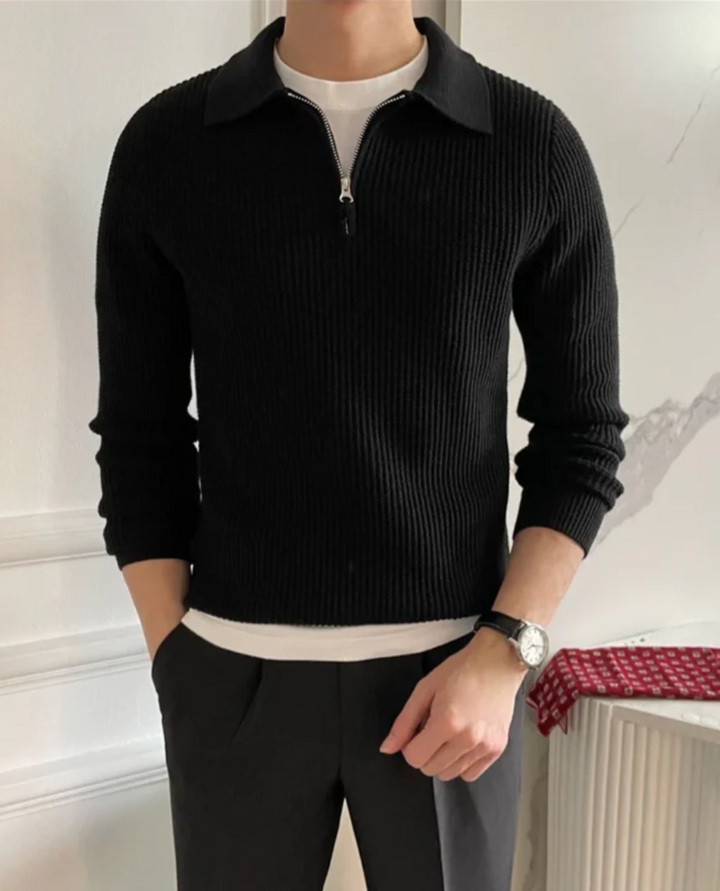 Savio Quarter Zip Sweater