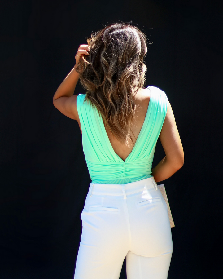 Perrine Drape Front Bodysuit