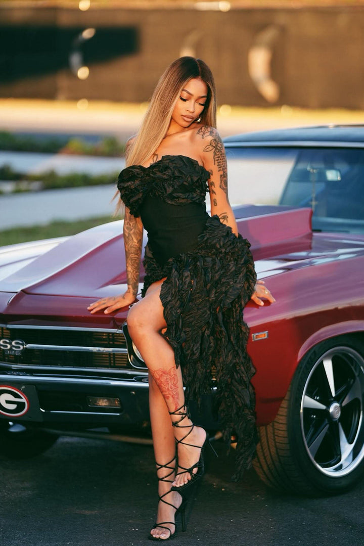 Leila Bandage Mini Dress - Black