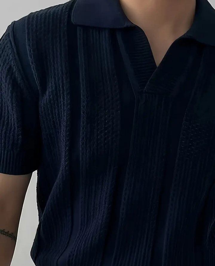 Capri Textured Knit Polo