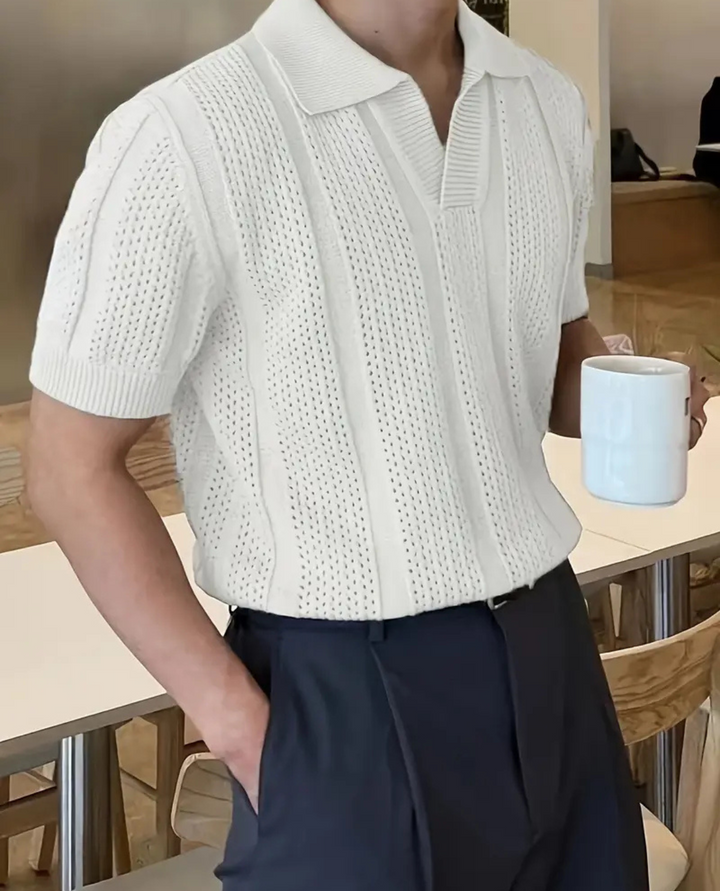 Capri Textured Knit Polo