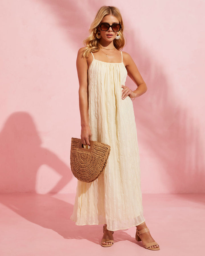 Miya Sleeveless Maxi Dress Cream