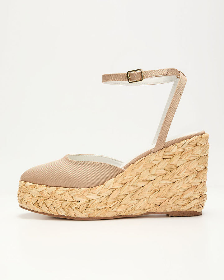 Novak Straw Wedge Heels