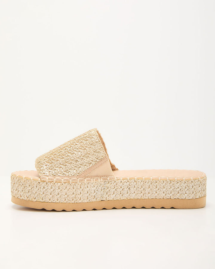 Ashlen Raffia Platform Sandals