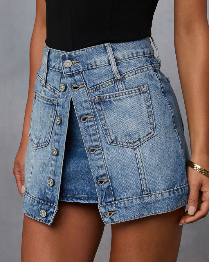 Look Twice Layered Mini Skirt