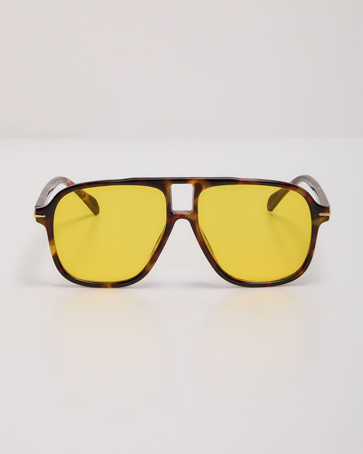 Capriana Large Tortoise Aviator Sunglasses