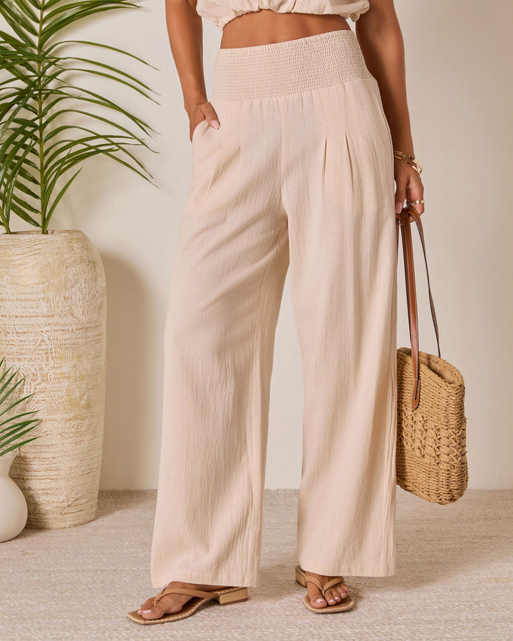 Korien Pleated Wide Leg Pants