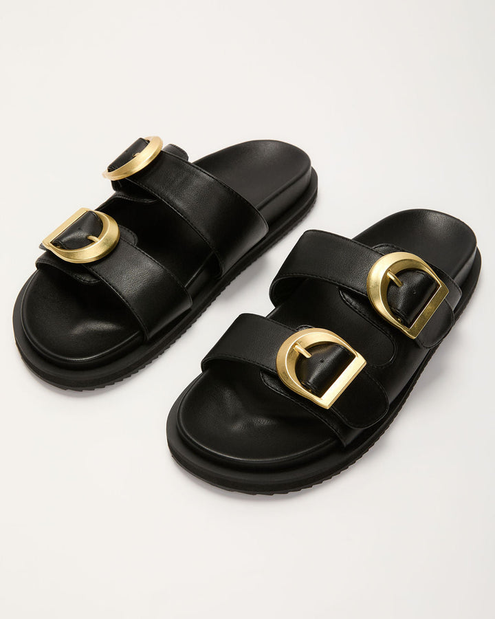 Tayo Raffia Flat Sandals