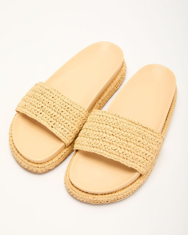 Devena Raffia Platform Sandal