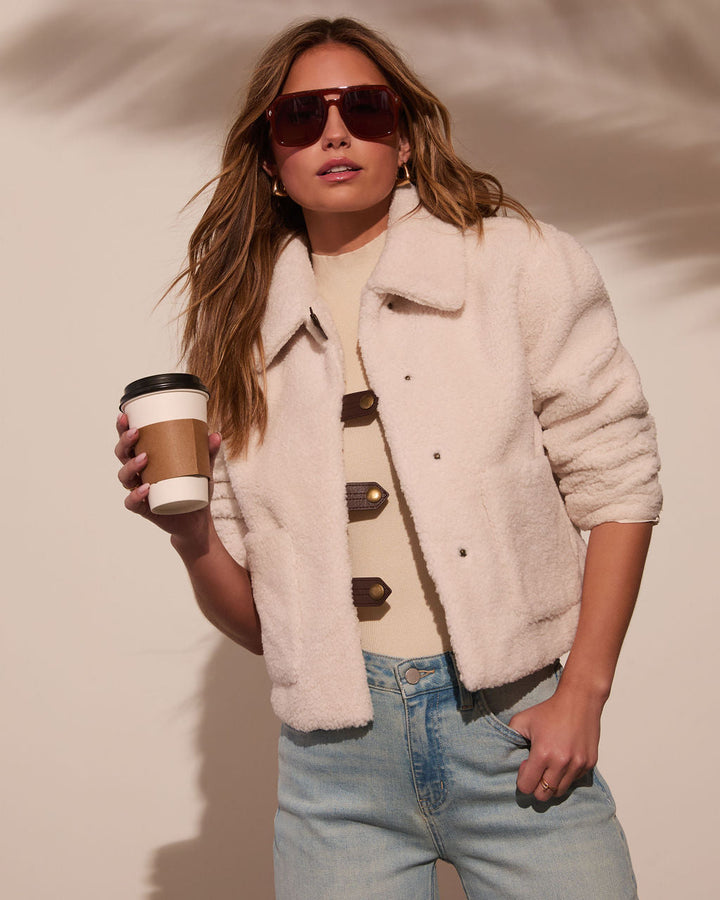 Bundle Up Teddy Coat Natural