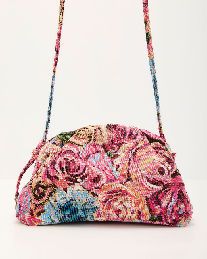 Letters to Love Floral Tapestry Clutch