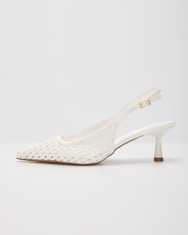 Open Air Slingback Crochet Heels