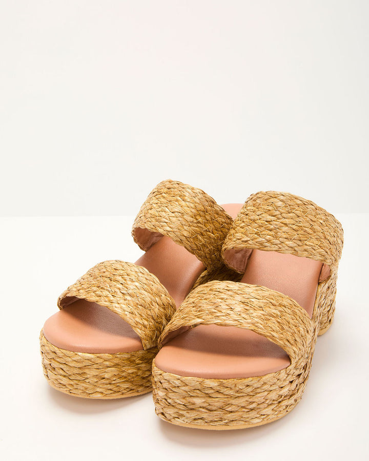 Wyona Straw Platform Heel