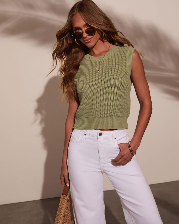 Markie Knit Crochet Top