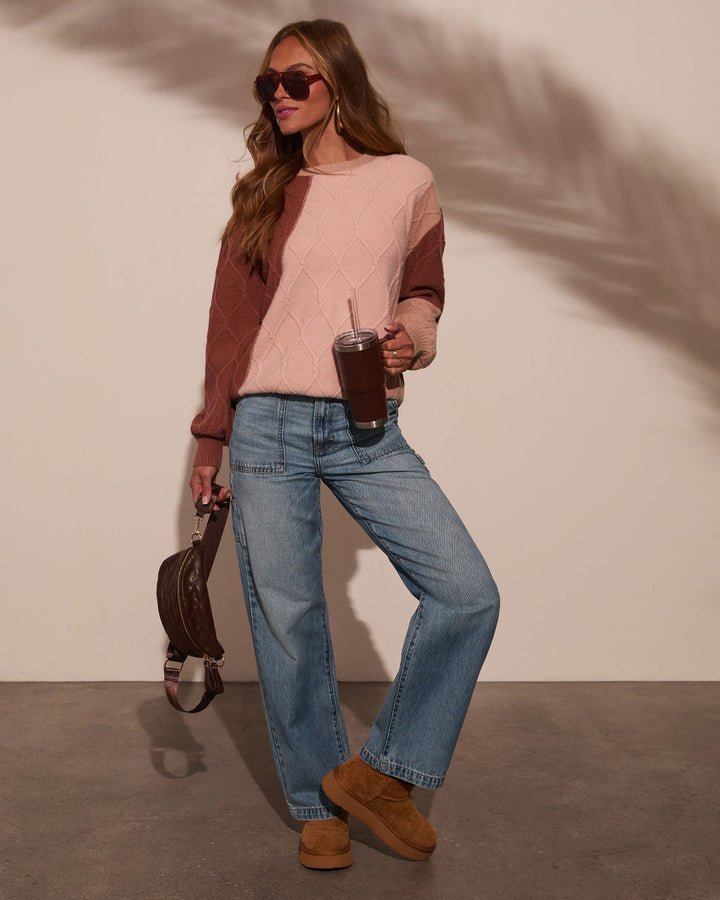 Neo Tri Color Knit Sweater