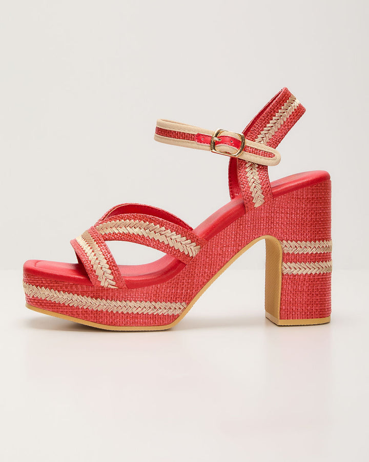 Josefine Embroidery Platform Heels