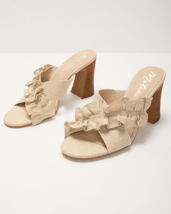 Adriel Heeled Ruffle Sandals