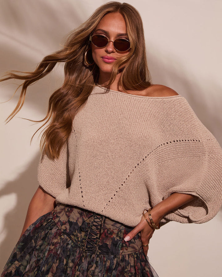 Lettie Short Sleeve Sweater Top