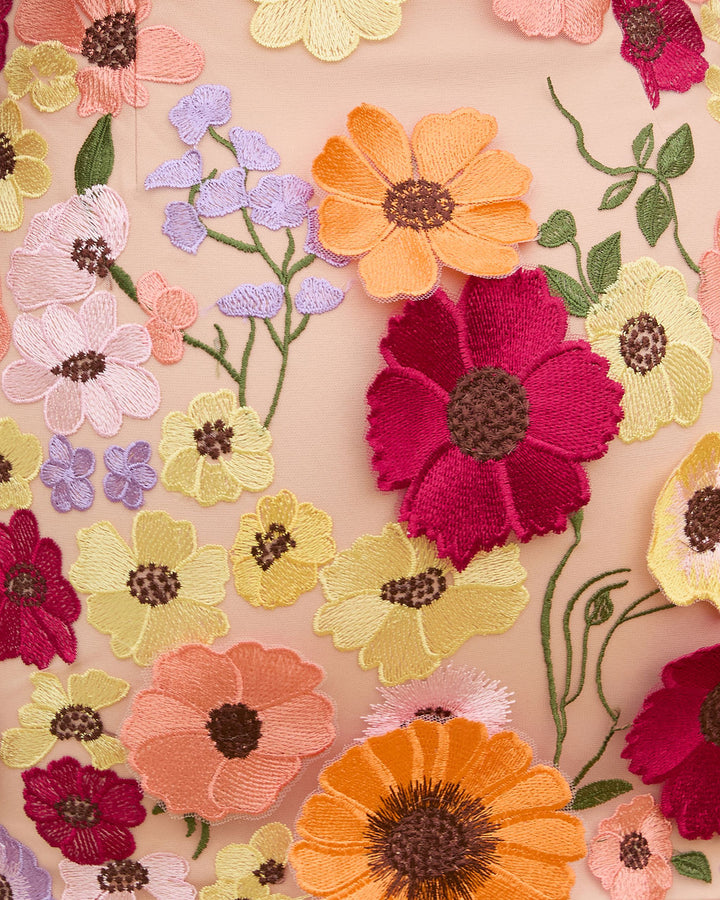 Madeline Textured Floral Mini Skirt