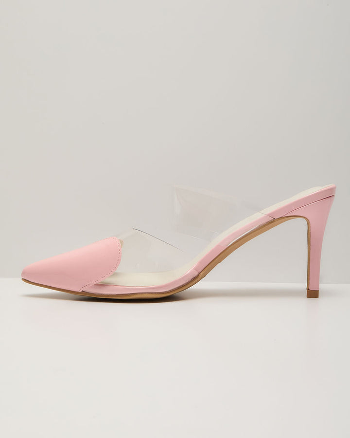 Queen Of Hearts Suede Heeled Mule