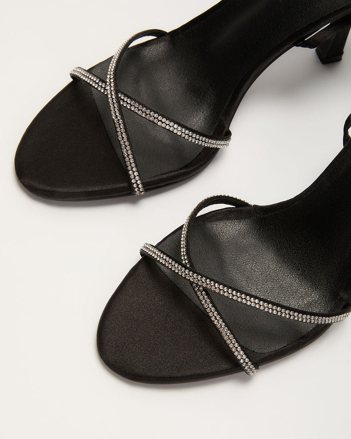 Out Tonight Rhinestone Vamp Heels