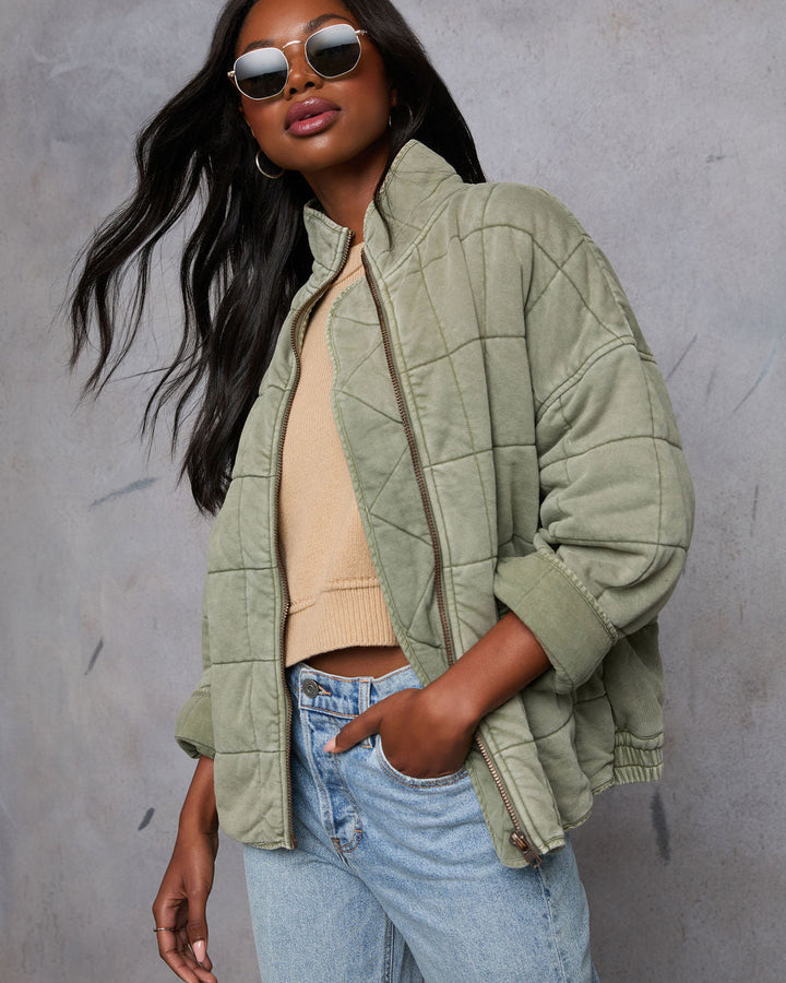 Arianne Quilted Jacket Olive